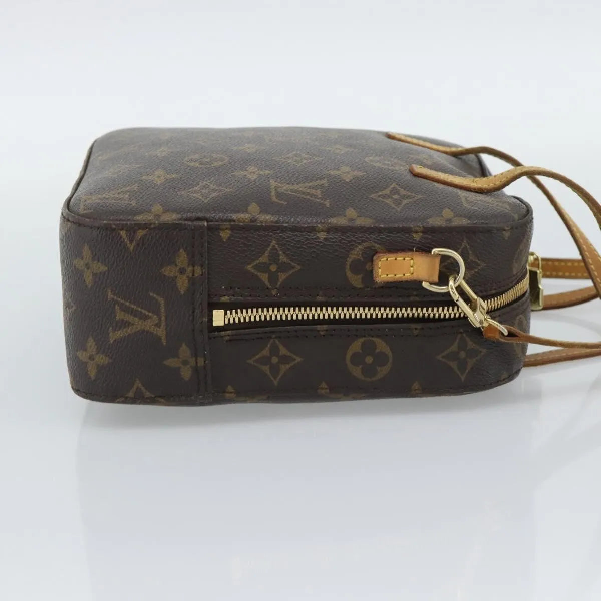 Louis Vuitton Spontini Monogram Canvas Brown Canvas Handbag (Pre-Owned)