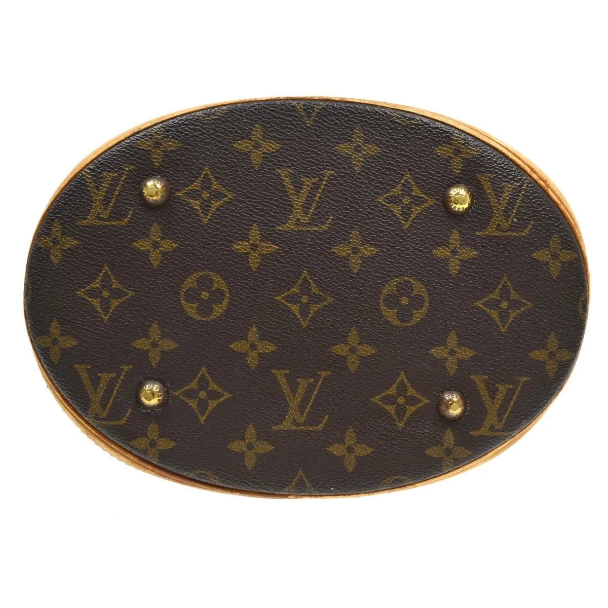 Louis Vuitton Petit Bucket Bag Monogram Canvas Brown Canvas Tote Bag Bag (Pre-Owned)