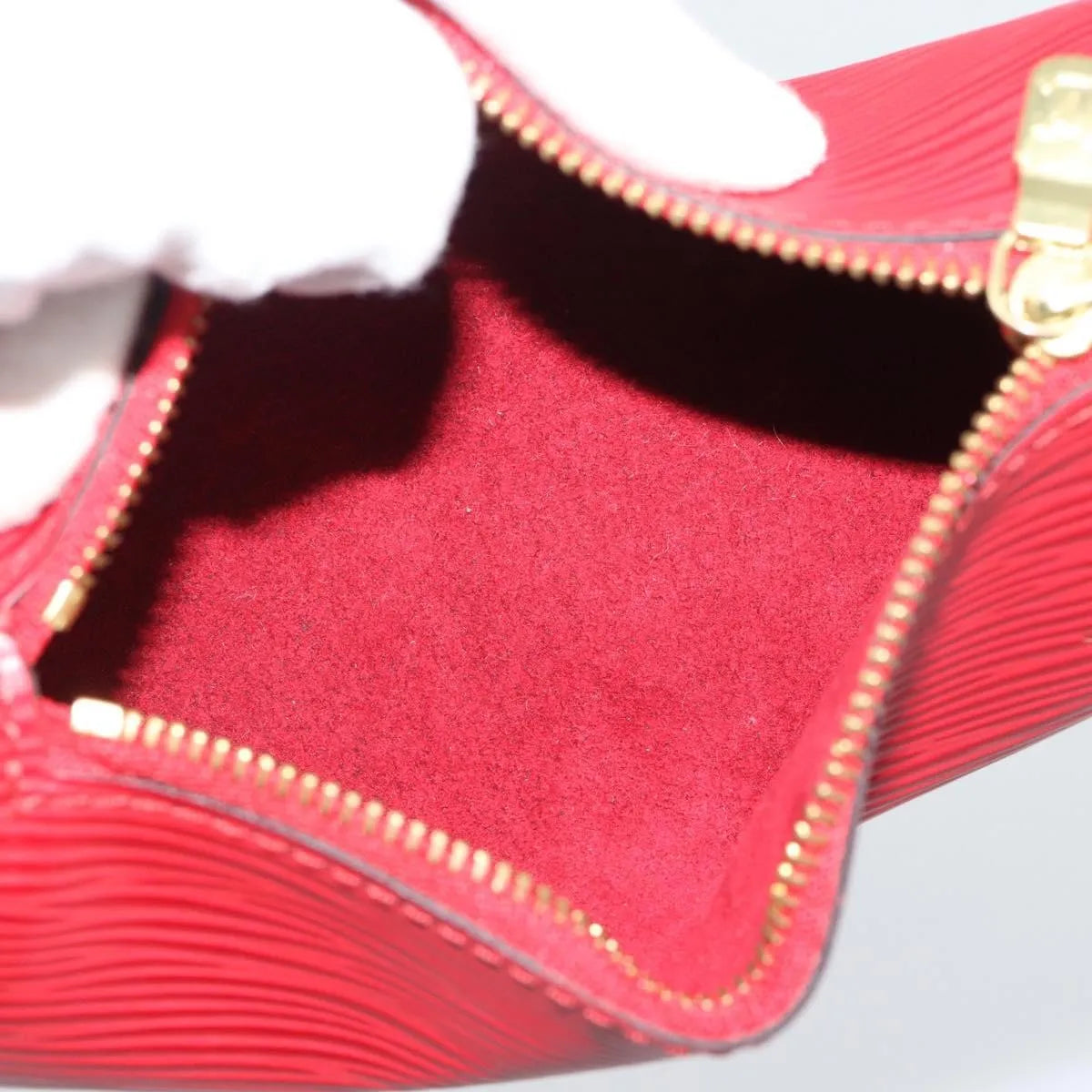 Louis Vuitton Soufflot Pochette Epi Leather Red Leather Clutche & Pouche Bag (Pre-Owned)