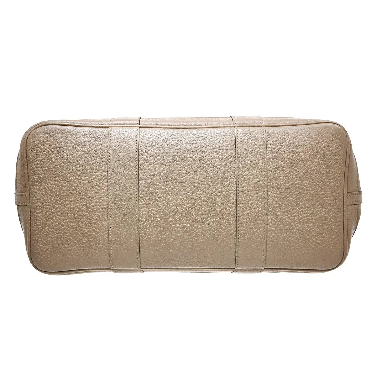 Hermes Quadrige Garden Party Tote Leather Beige Leather Handbag (Pre-Owned)