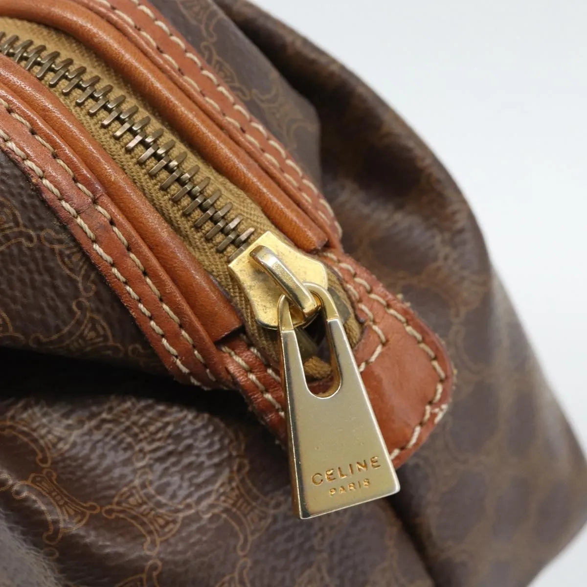 Celine C Macadam Canvas Brown Canvas Clutche & Pouche Bag (Pre-Owned)