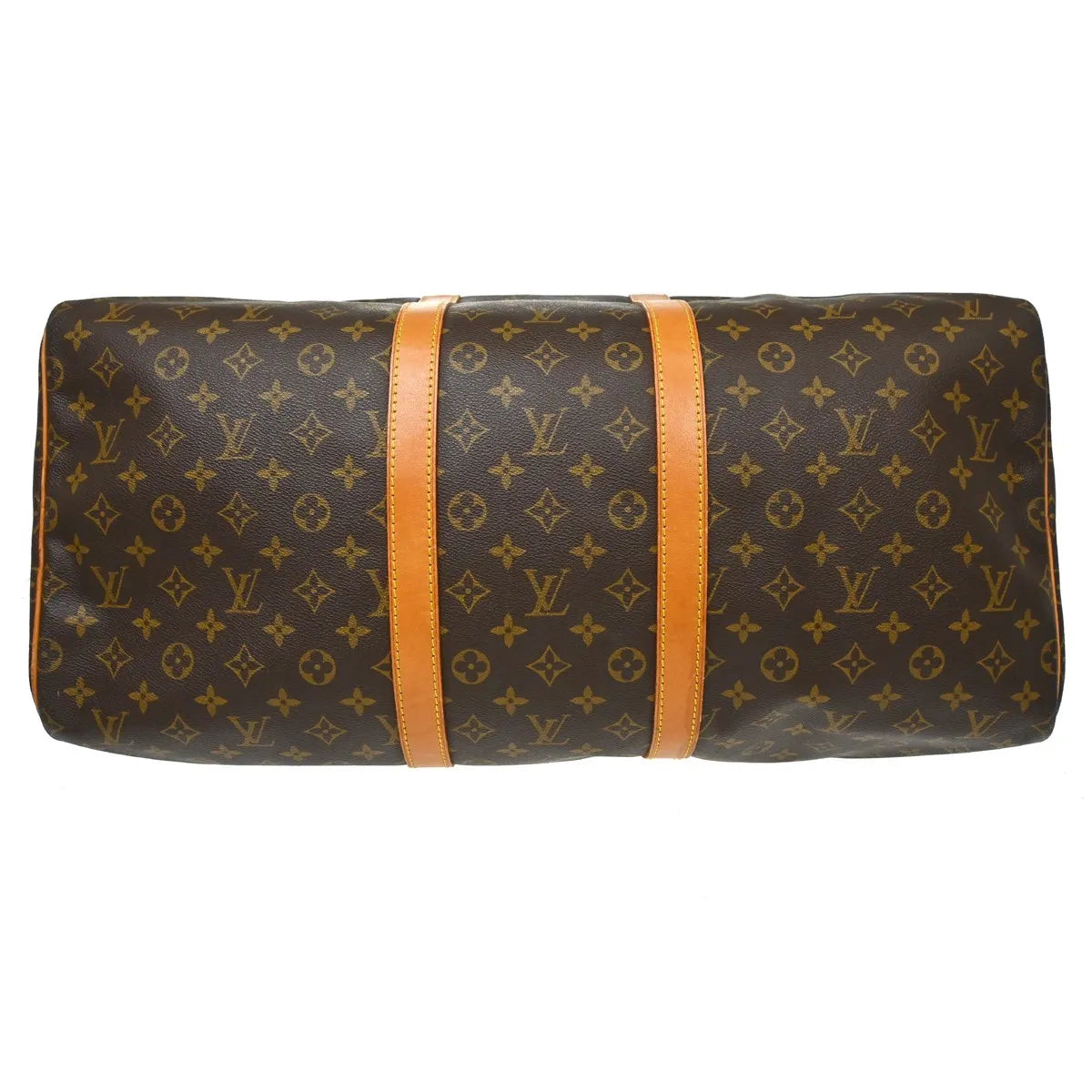 Louis Vuitton Keepall Bag Monogram Canvas Brown Canvas Travel Bag Bag (Pre-Owned)
