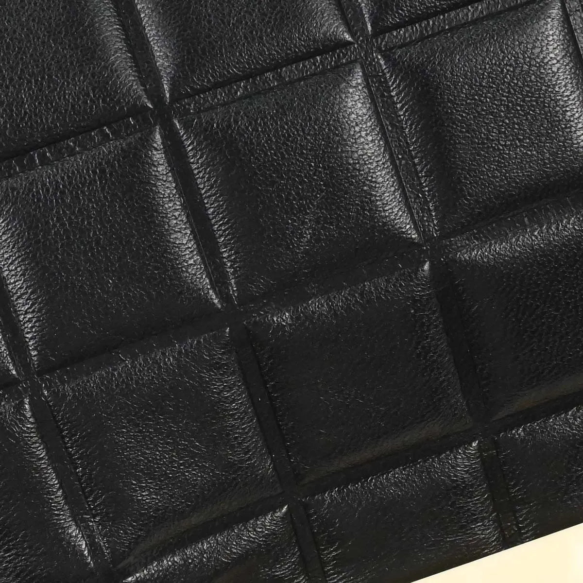 Chanel Chocolate Bar Frame Quilted Lambskin Black Leather Shoulder Bag Bag (Pre-Owned)