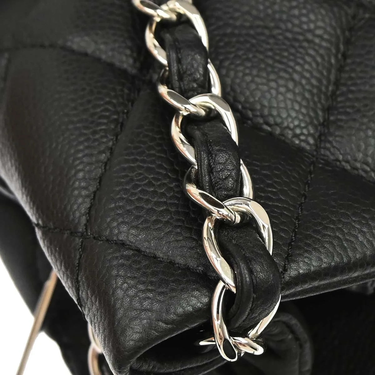 Chanel Timeless Cc Expandable Tote Quilted Caviar Black Leather Tote Bag Bag (Pre-Owned)