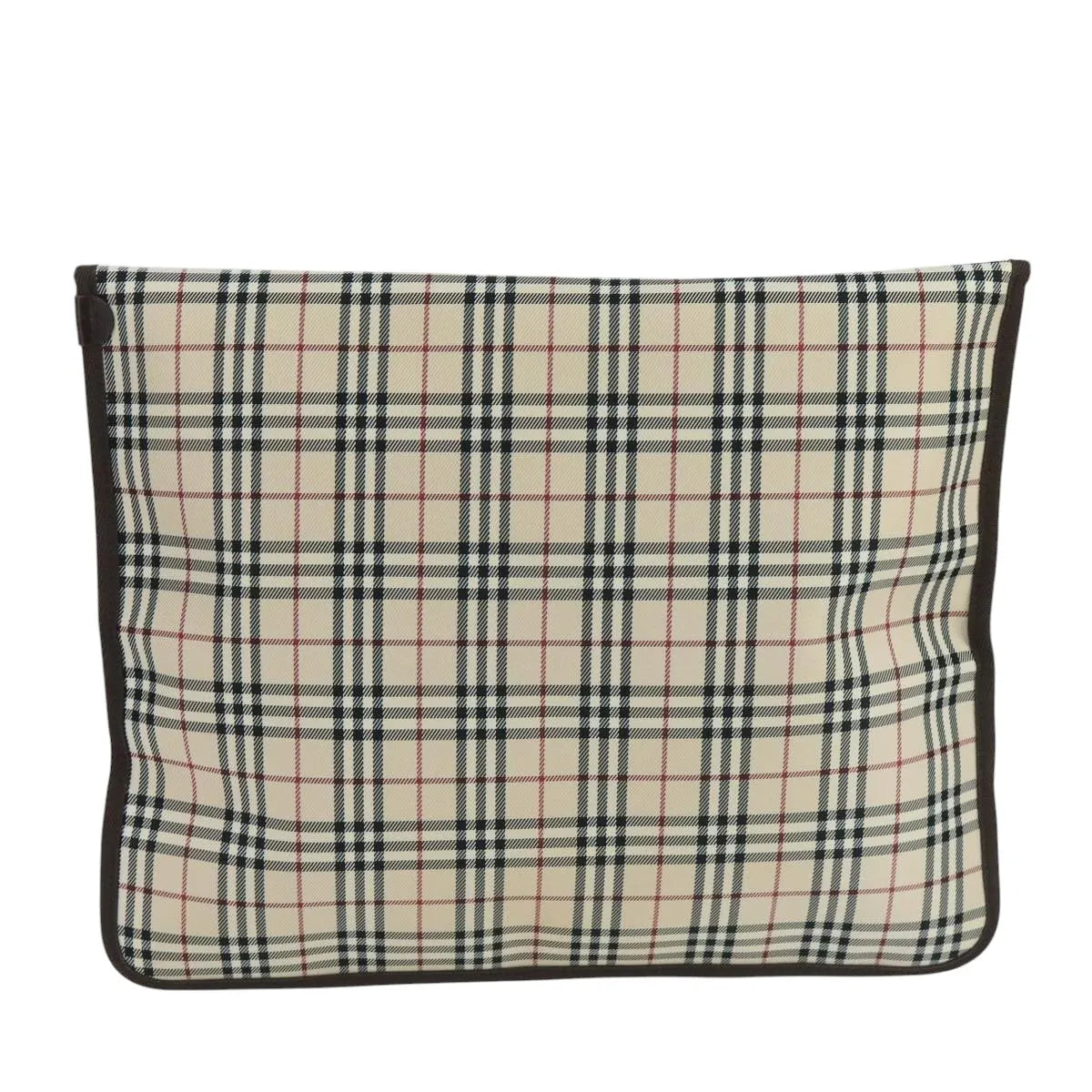 Burberry Nova Check Pochette Canvas Beige Canvas Clutche & Pouche Bag (Pre-Owned)