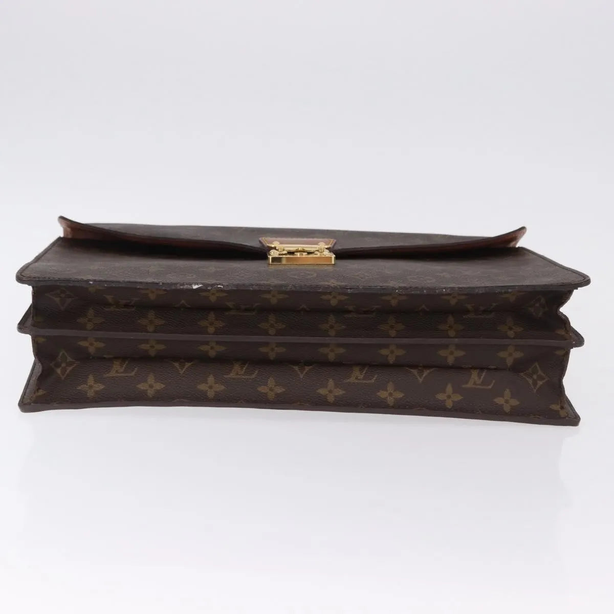 Louis Vuitton Serviette Conseiller Monogram Canvas Brown Canvas Briefcase Bag (Pre-Owned)
