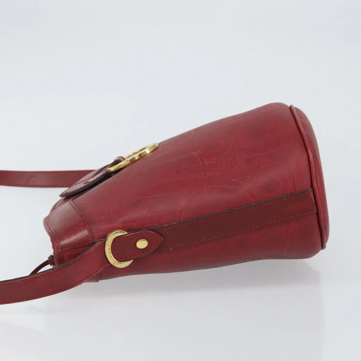 Christian Dior Vintage Trotter Canvas Red Canvas Shoulder Bag Bag (Pre-Owned)