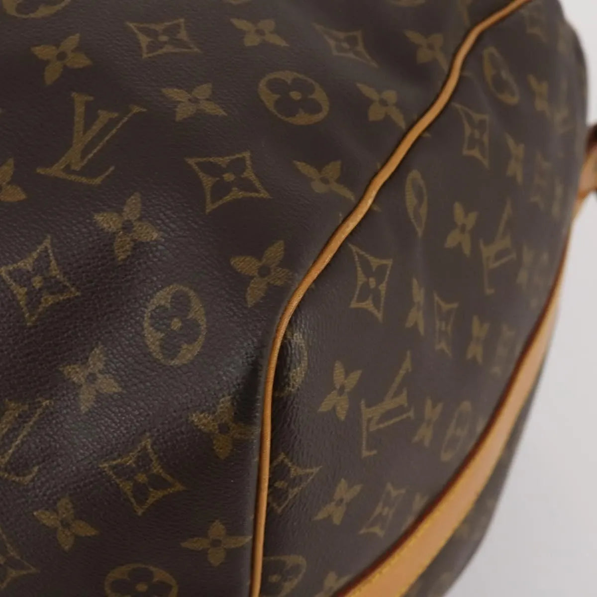 Louis Vuitton Keepall Bandoulière Monogram Brown Canvas Travel Bag Bag (Pre-Owned)