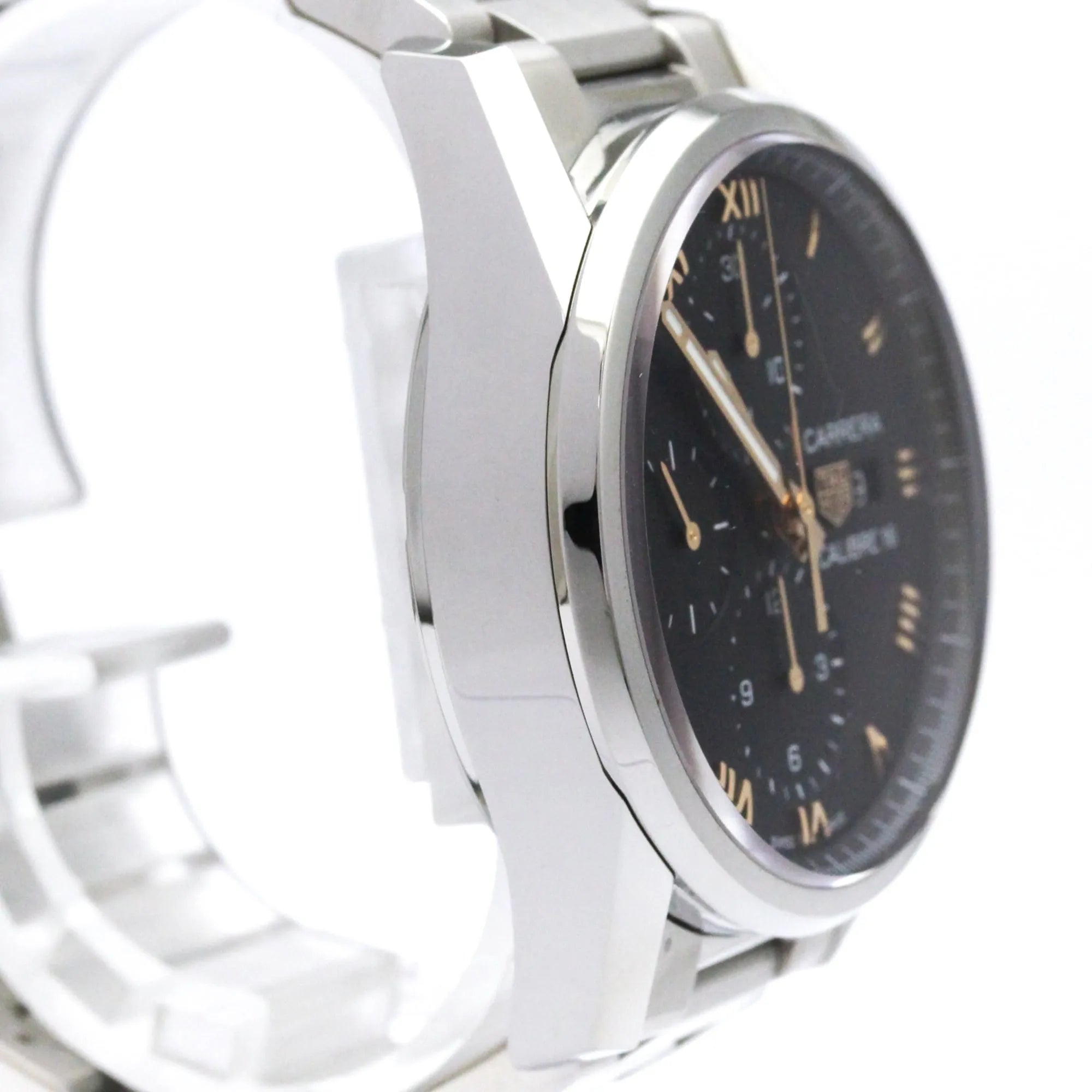 Tag Heuer Carrera Calibre 16 Chronograph Automatic Stainless Steel Watch (Pre-Owned)