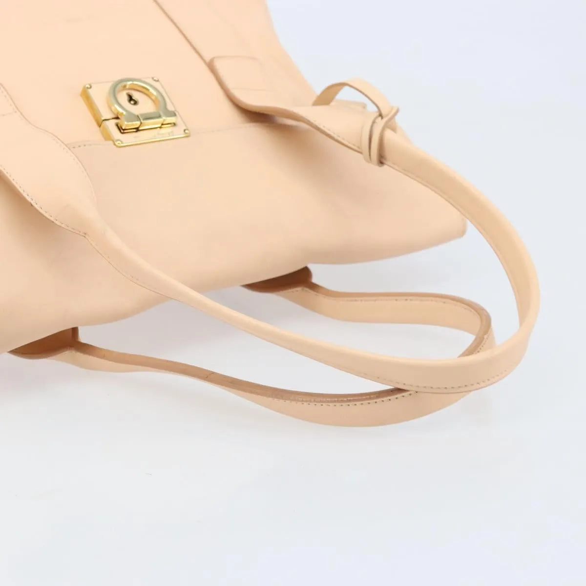 Salvatore Ferragamo Sookie Satchel Leather Pink Leather Handbag (Pre-Owned)