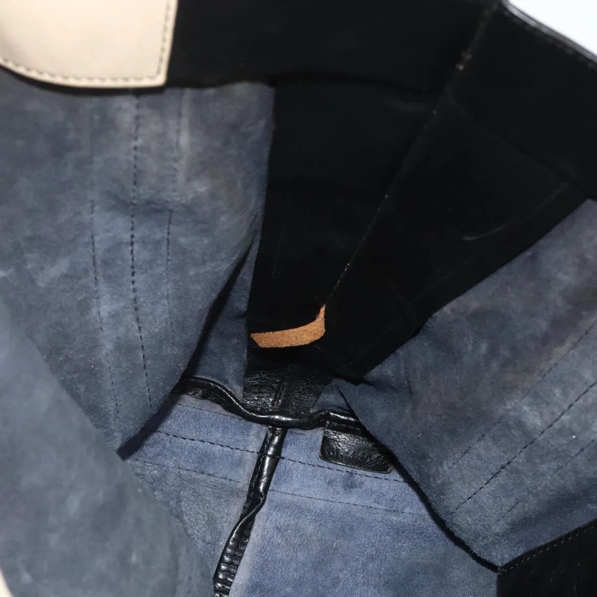 Chloe Alice Tote Leather Navy Leather Tote Bag Bag (Pre-Owned)