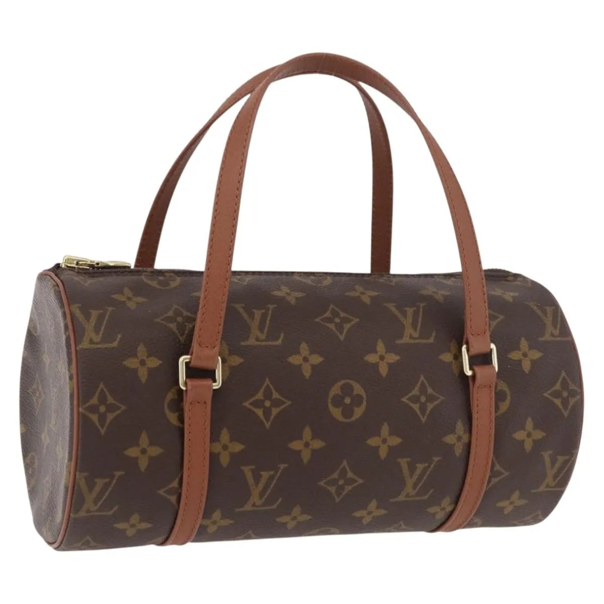 Louis Vuitton Papillon Monogram Canvas Brown Canvas Handbag (Pre-Owned)