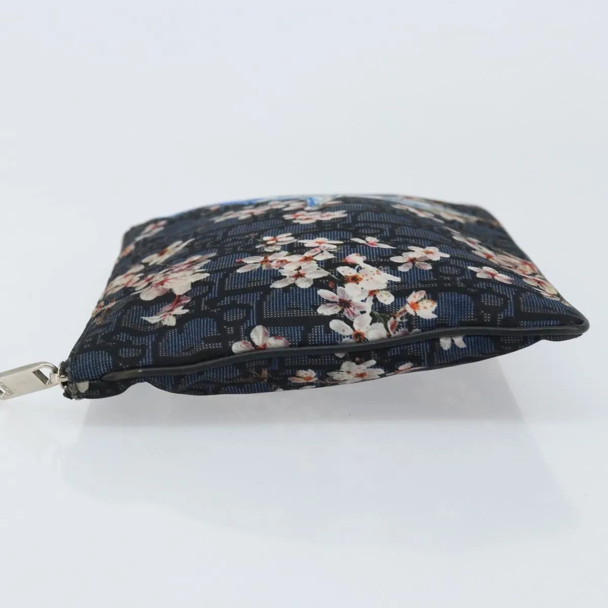 Christian Dior Diorama Clutch Satin Navy Canvas Clutche & Pouche Bag (Pre-Owned)