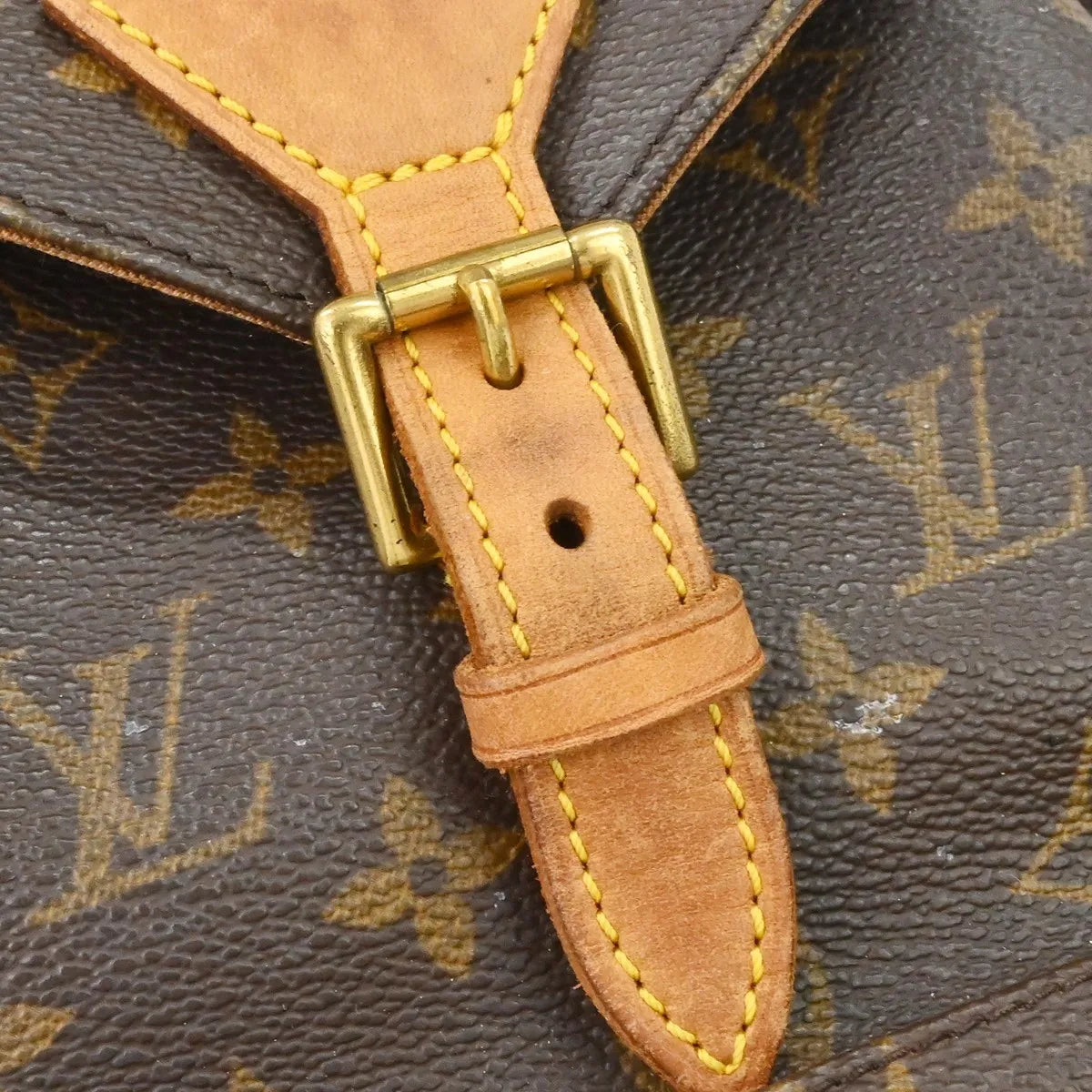 Louis Vuitton Vintage Montsouris Monogram Canvas Brown Canvas Backpack Bag (Pre-Owned)