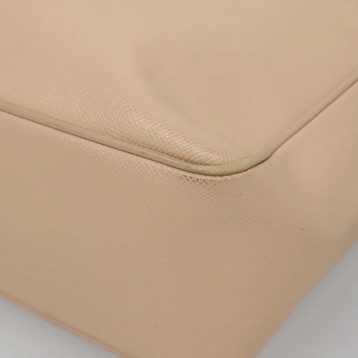 Bvlgari Vintage Leather Beige Leather Tote Bag Bag (Pre-Owned)