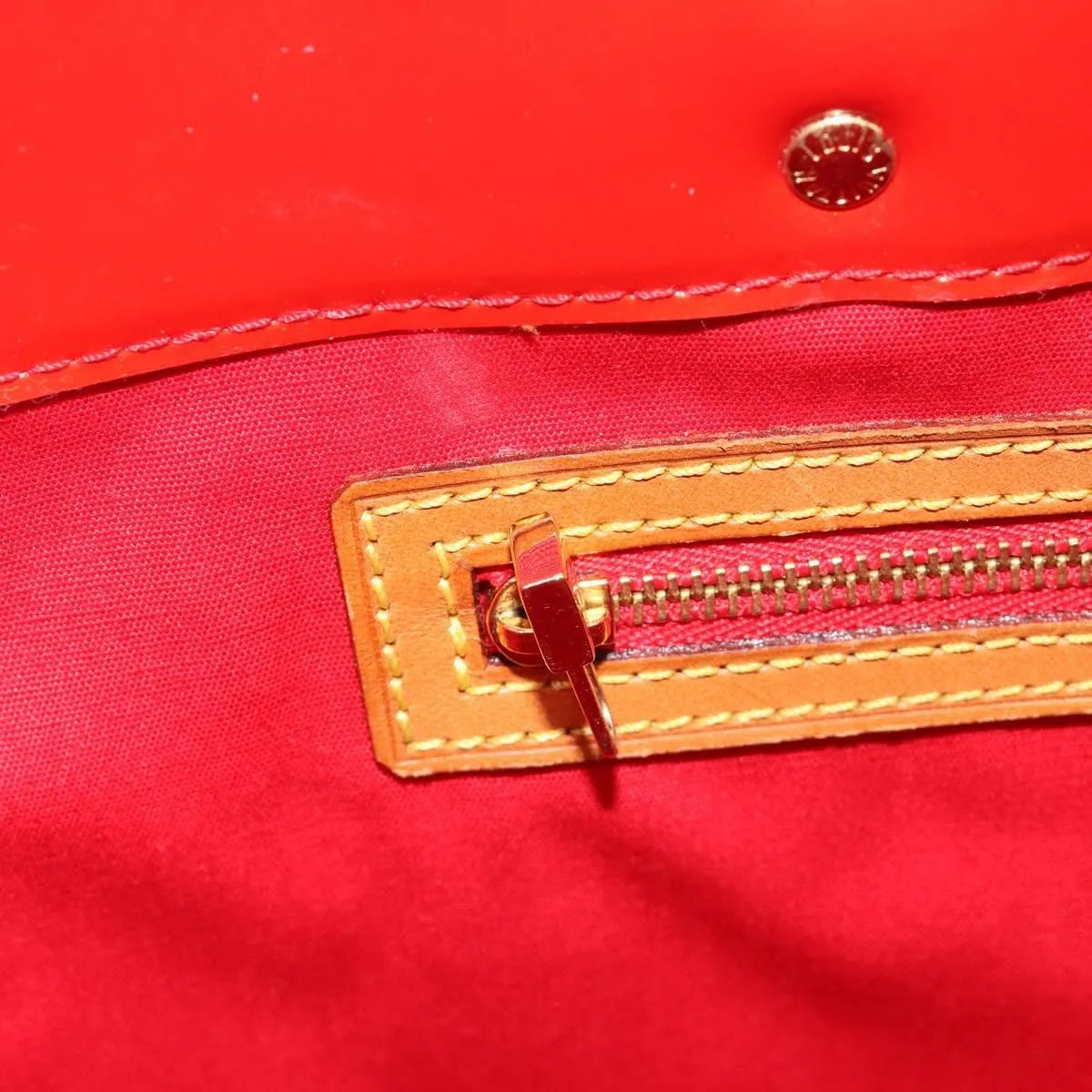 Louis Vuitton Reade Monogram Vernis Red Patent_Leather Handbag (Pre-Owned)