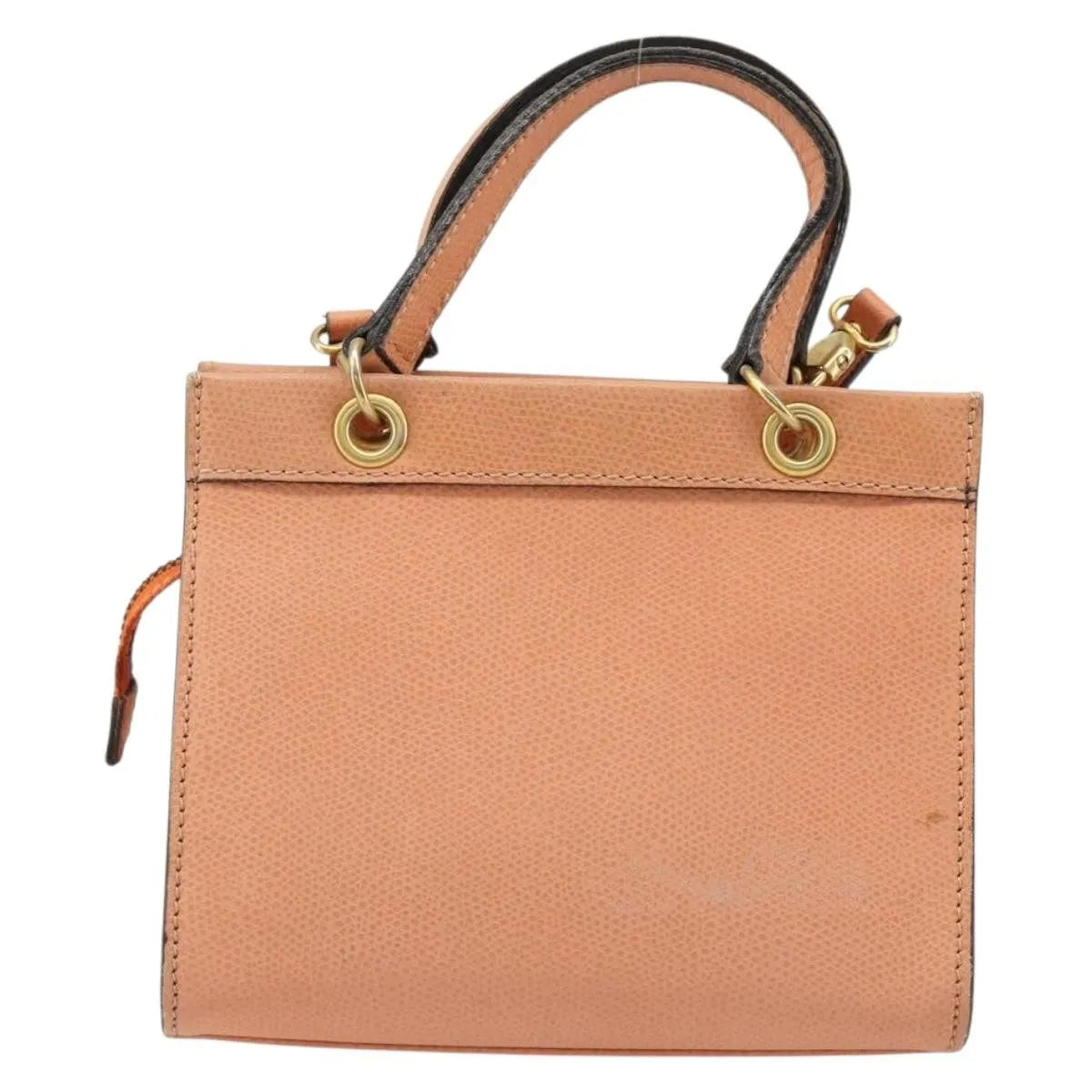 Celine Handbag Leather Orange Leather Handbag (Pre-Owned)