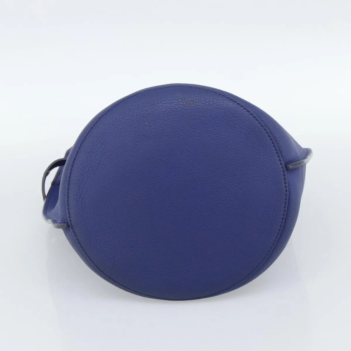 Celine Big Bag Bucket Leather Blue Leather Handbag (Pre-Owned)