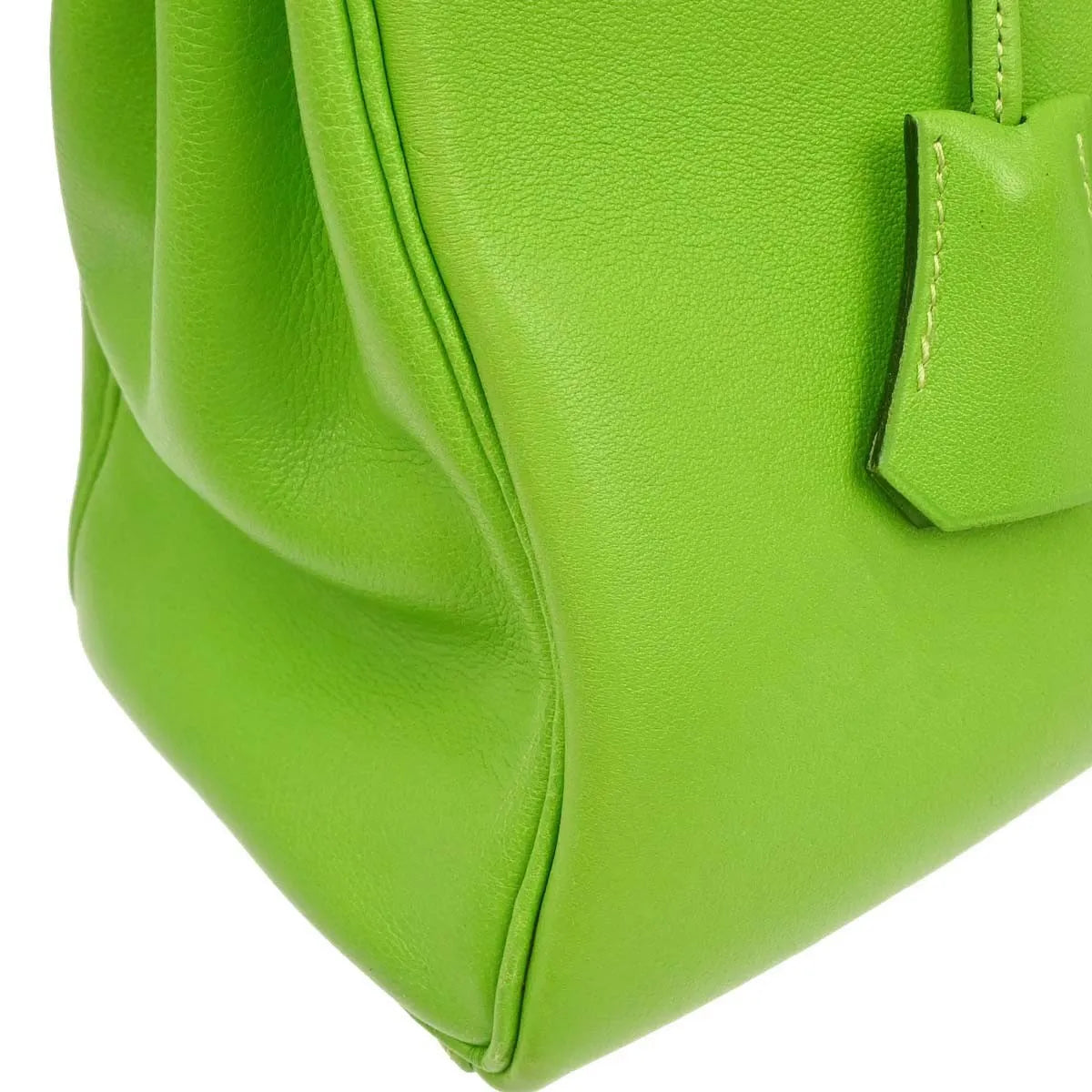 Hermes Kelly Sellier Gullliver Green Calfskin Handbag (Pre-Owned)