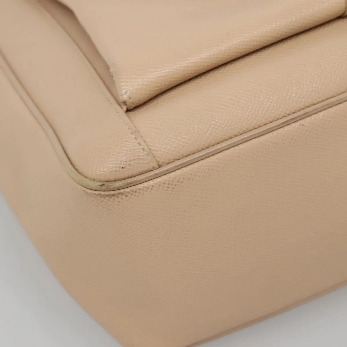 Bvlgari Vintage Leather Beige Leather Tote Bag Bag (Pre-Owned)