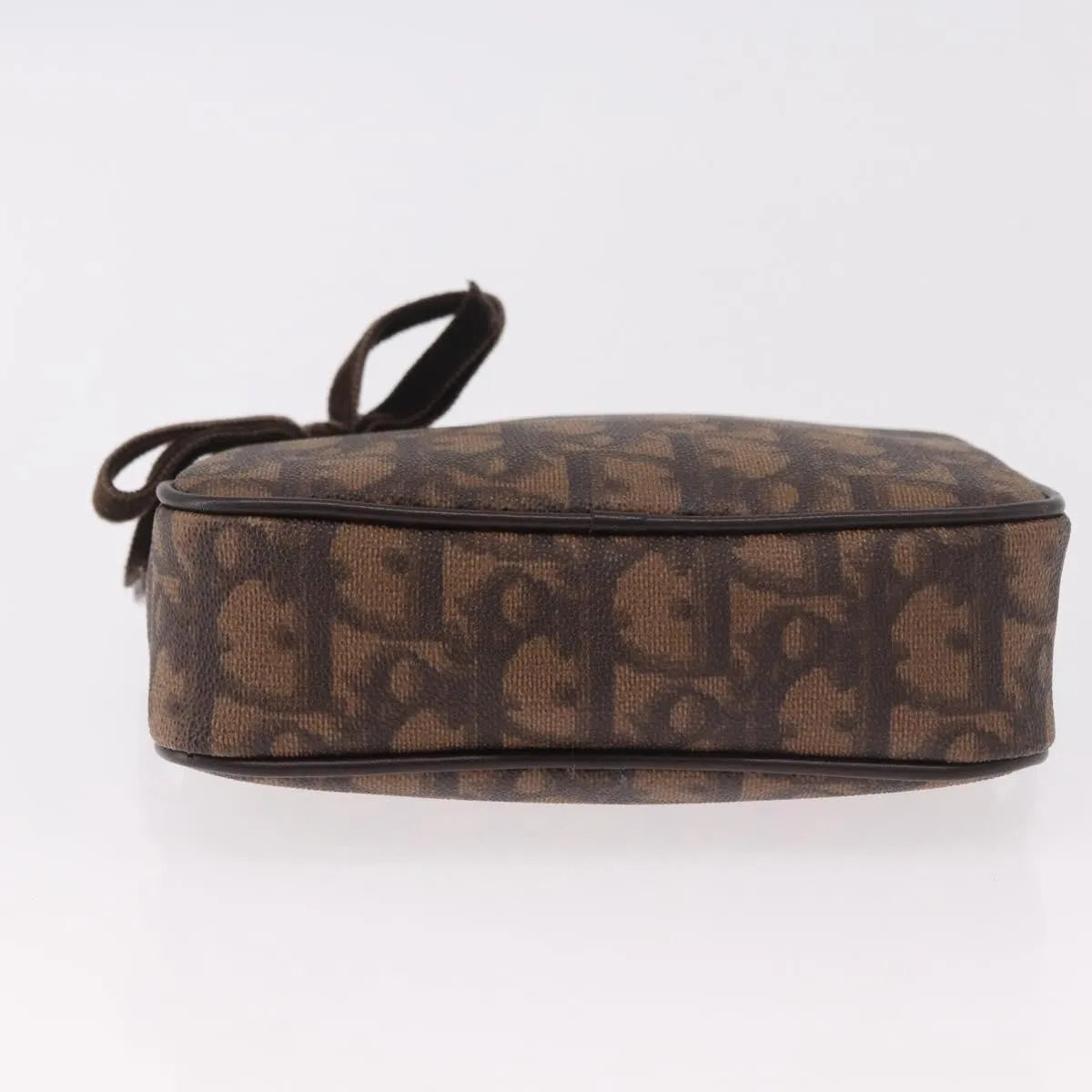 Christian Dior Vintage Trotter Diorissimo Canvas Brown Canvas Clutche & Pouche Bag (Pre-Owned)