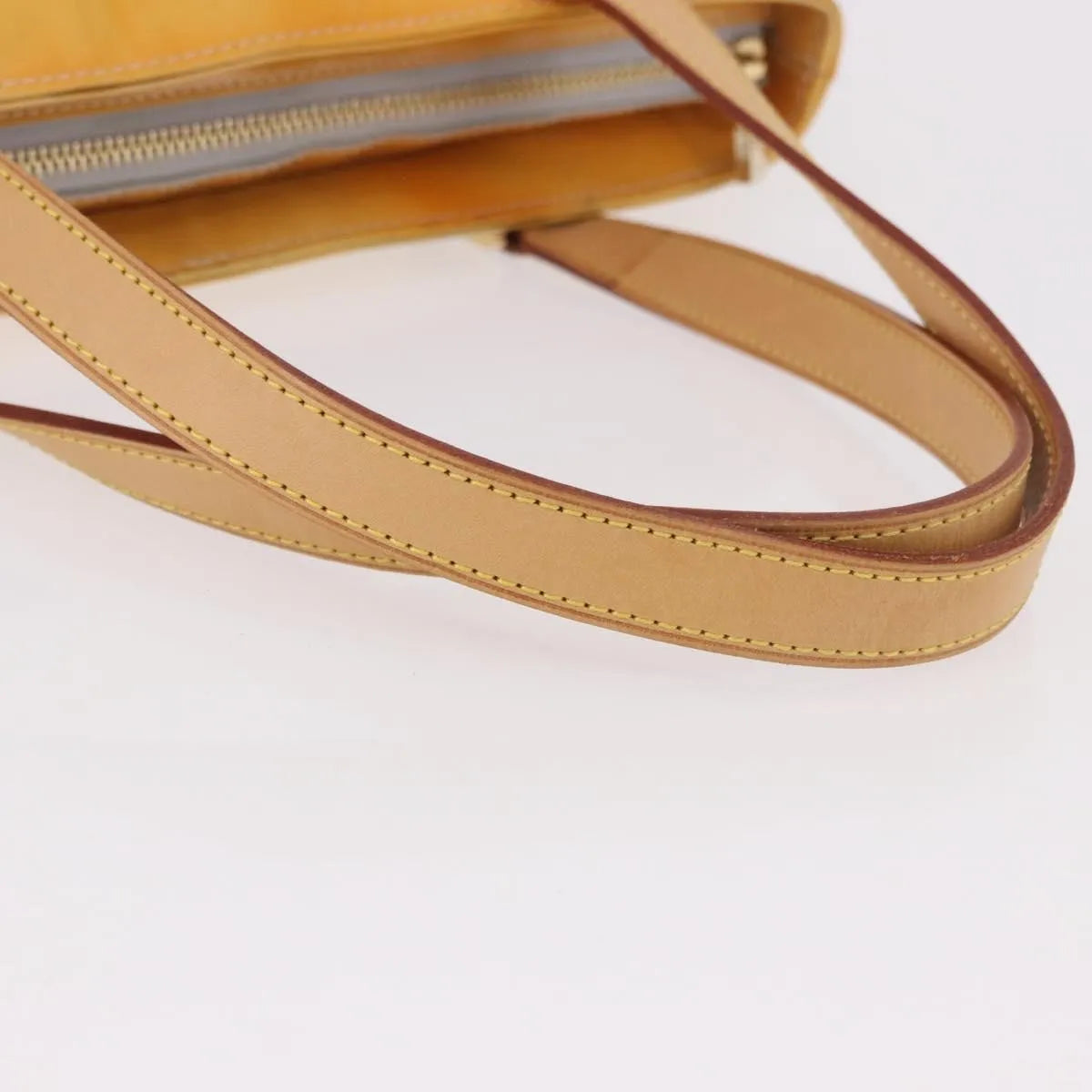 Louis Vuitton Houston Monogram Vernis Yellow Patent_Leather Handbag (Pre-Owned)