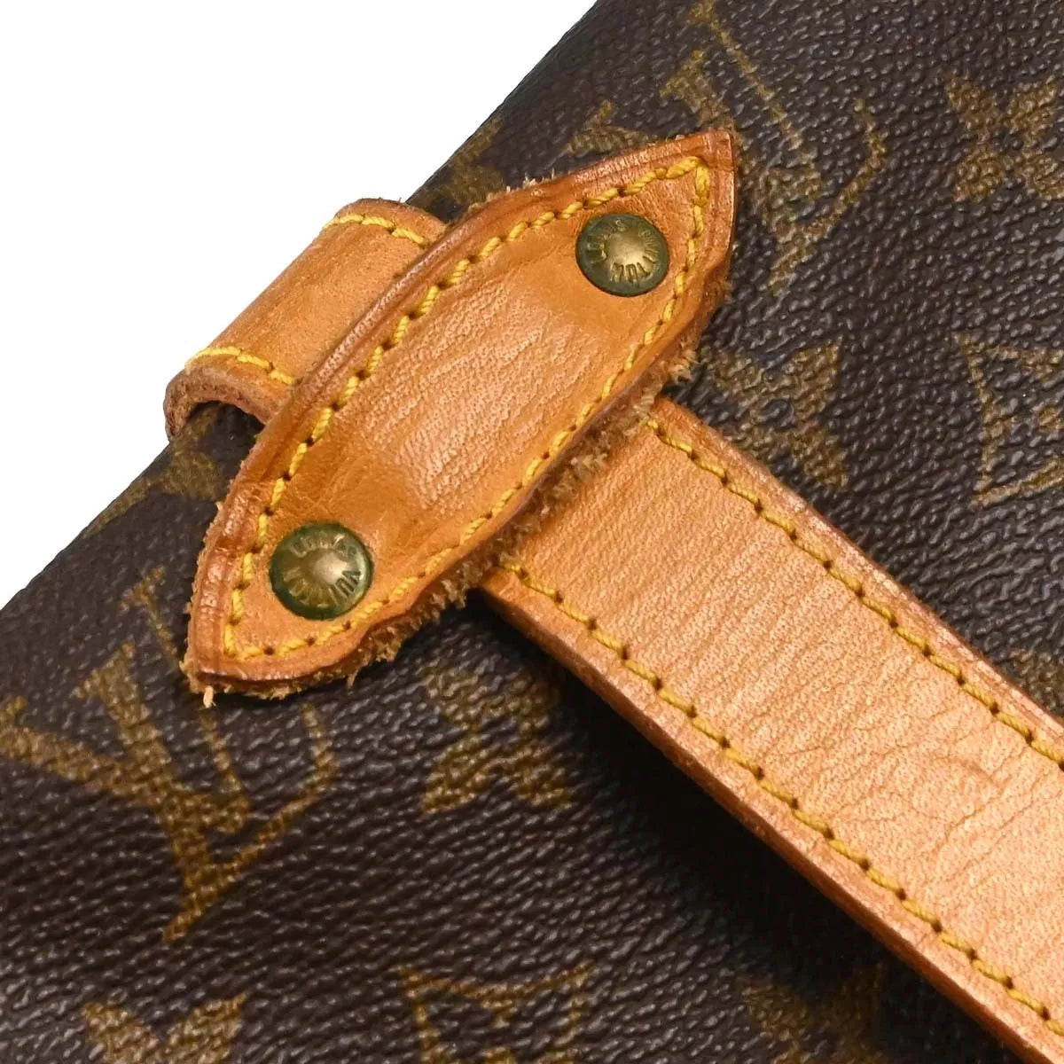 Louis Vuitton Saumur Monogram Canvas Brown Canvas Shoulder Bag Bag (Pre-Owned)