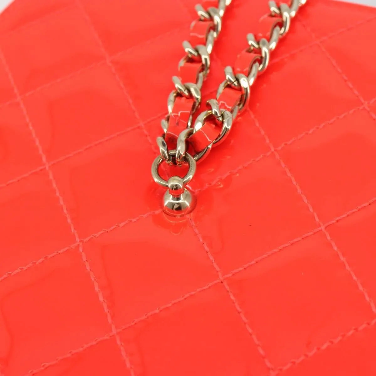 Chanel Makeup Case Minaudiere Quilted Patent Red Patent_Leather Clutche & Pouche Bag (Pre-Owned)