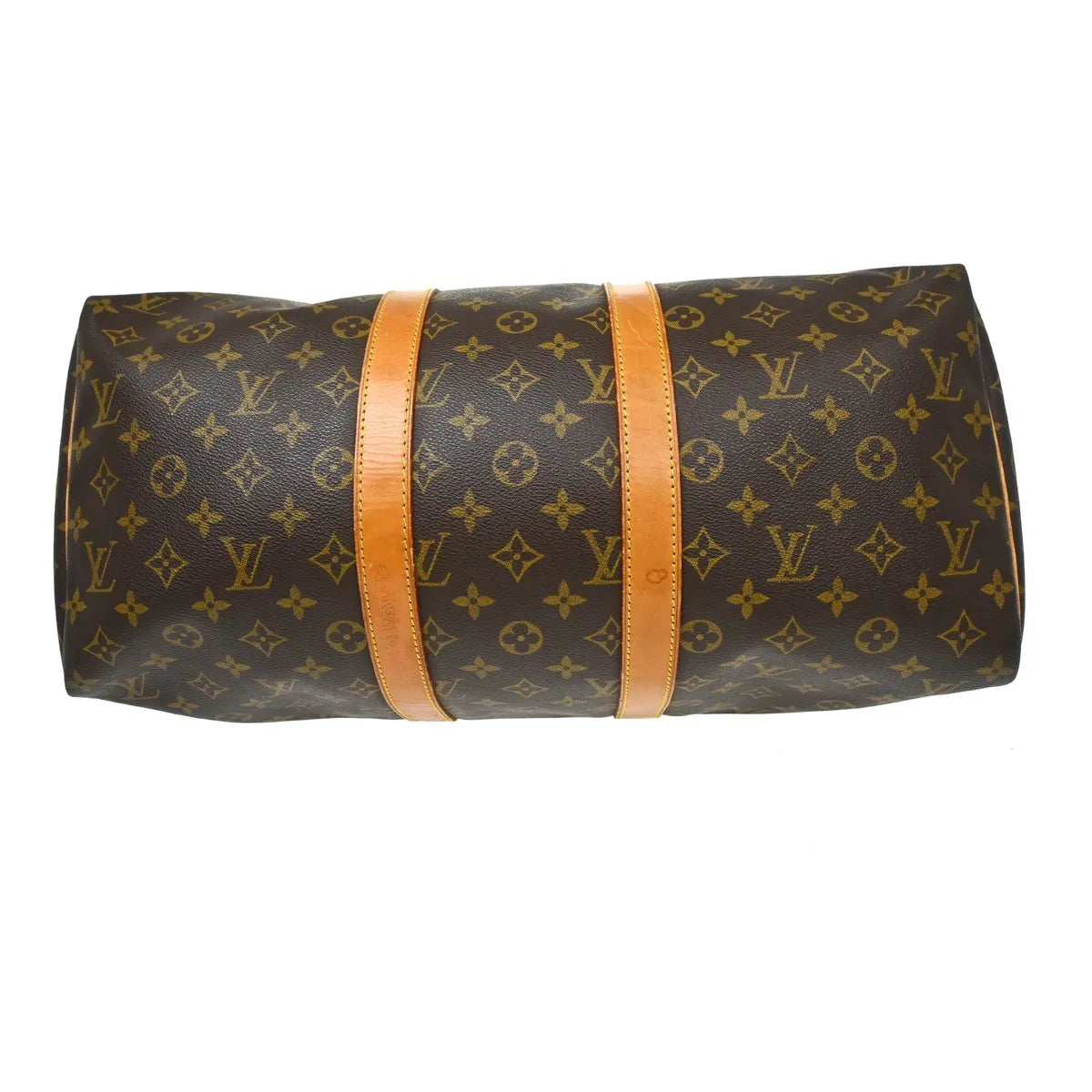 Louis Vuitton Keepall Bag Monogram Canvas Brown Canvas Travel Bag Bag (Pre-Owned)