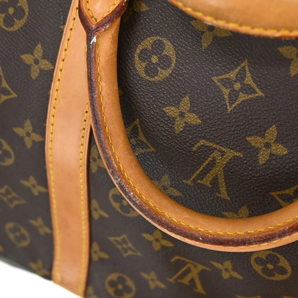 Louis Vuitton Keepall Bag Monogram Canvas Brown Canvas Travel Bag Bag (Pre-Owned)
