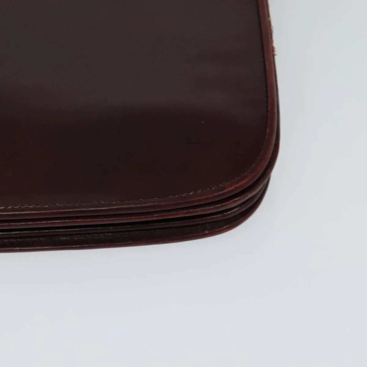 Bally Vintage Leather Burgundy Leather Shoulder Bag Bag (Pre-Owned)