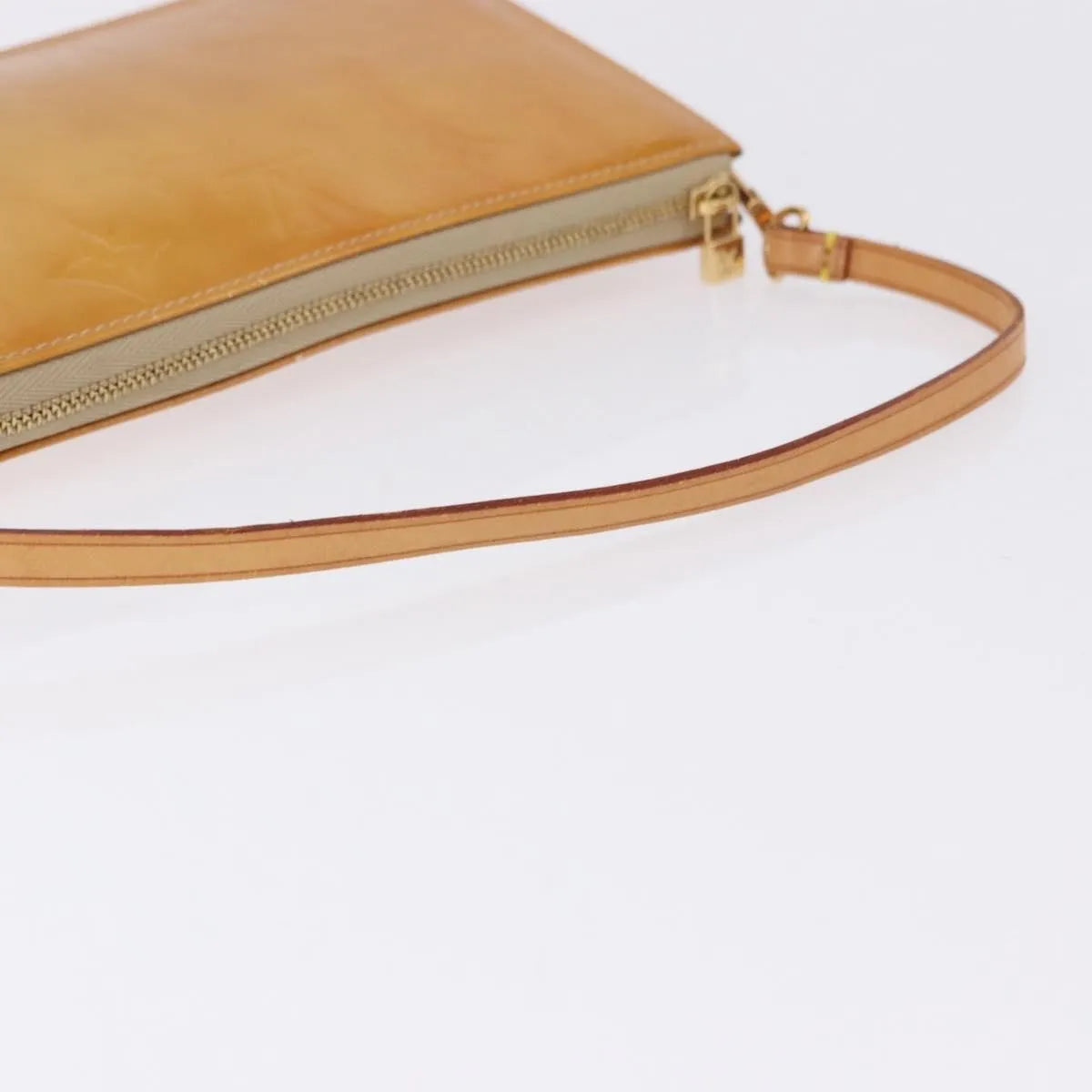 Louis Vuitton Lexington Pochette Monogram Vernis Beige Patent_Leather Clutche & Pouche Bag (Pre-Owned)