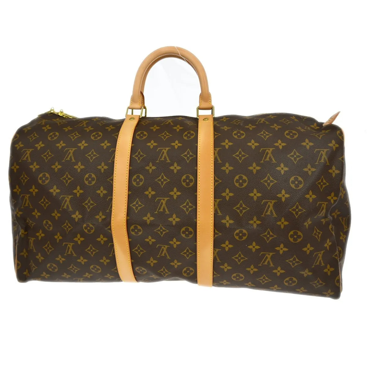 Louis Vuitton Keepall Bag Monogram Canvas Brown Canvas Travel Bag Bag (Pre-Owned)