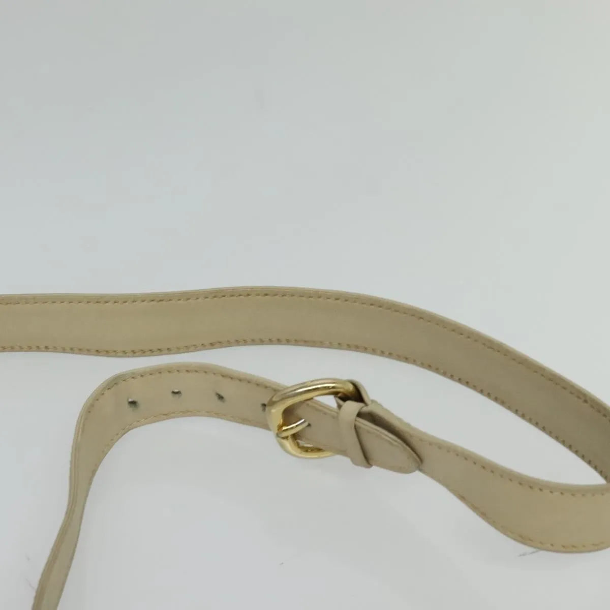 Gucci Vintage Flap Leather Beige Leather Shoulder Bag Bag (Pre-Owned)