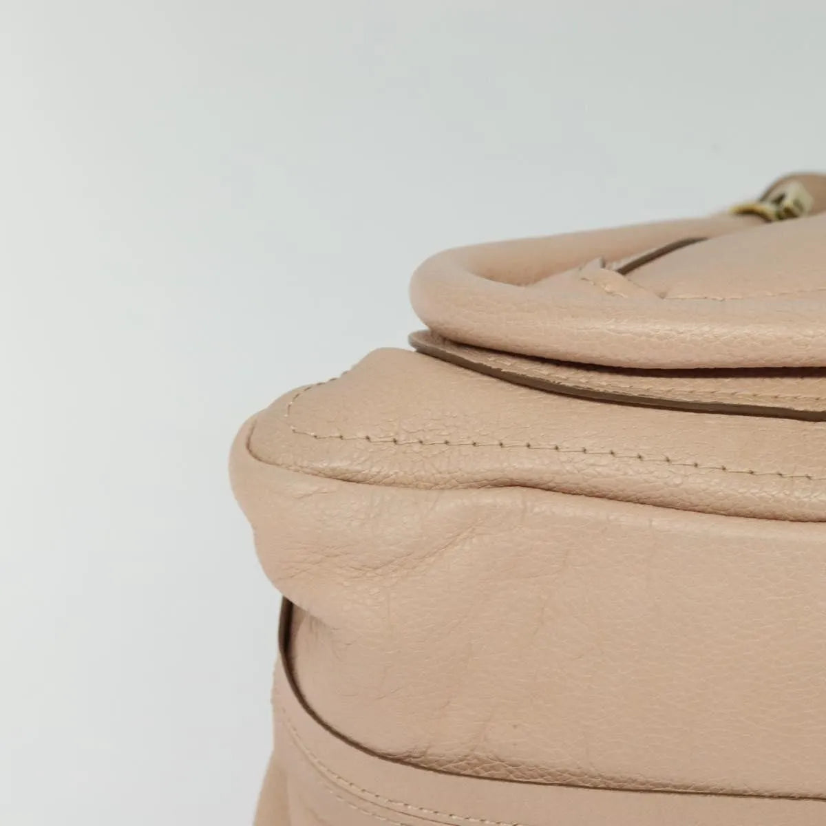 Chloe Paraty Quilted Leather Beige Leather Handbag (Pre-Owned)