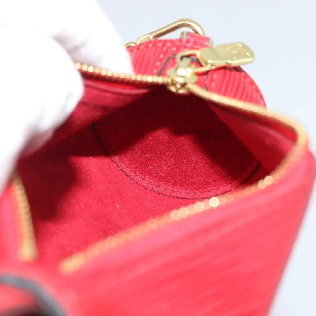 Louis Vuitton Soufflot Pochette Epi Leather Red Leather Clutche & Pouche Bag (Pre-Owned)