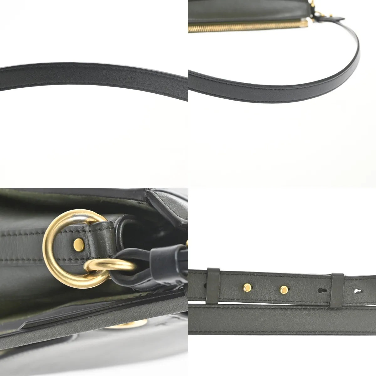 Chloe Roy Leather Black Suede Shoulder Bag Bag (Pre-Owned)