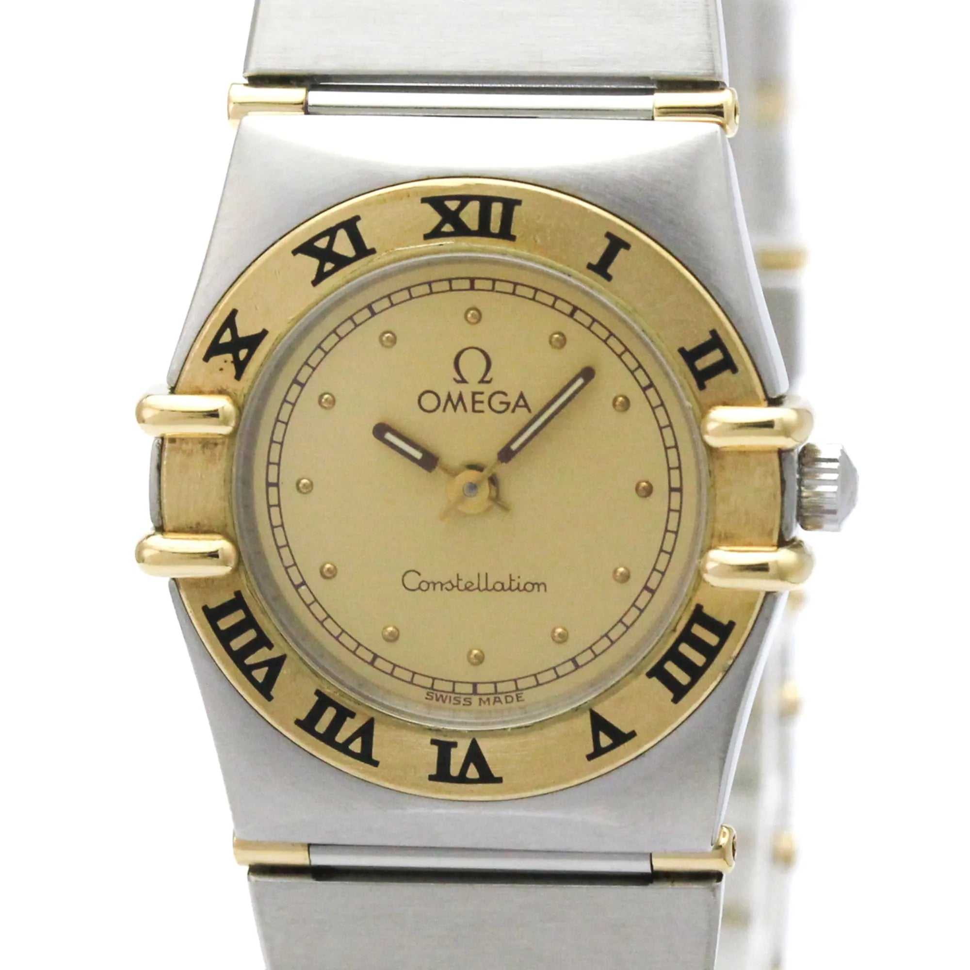 Omega Constellation Quartz Stainless Steel And Yellow Gold Watch (Pre-Owned)