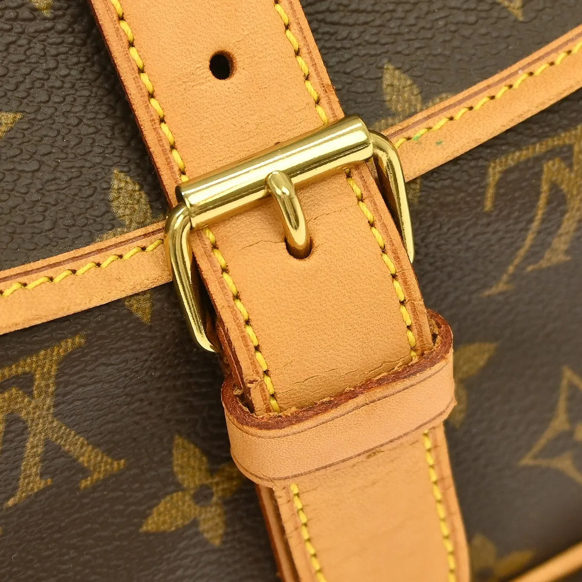 Louis Vuitton Saumur Monogram Canvas Brown Canvas Shoulder Bag Bag (Pre-Owned)