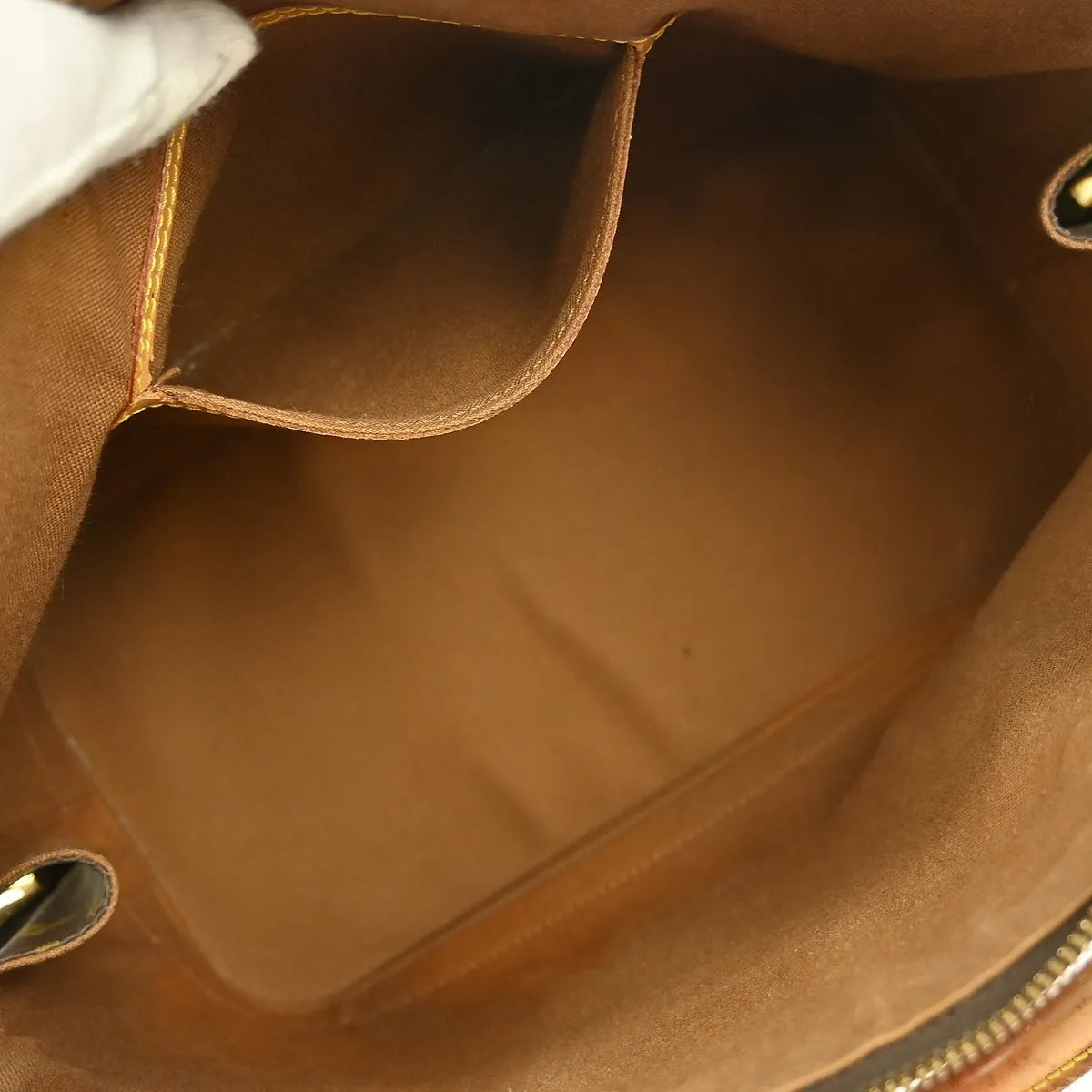 Louis Vuitton Alma Monogram Brown Canvas Handbag (Pre-Owned)