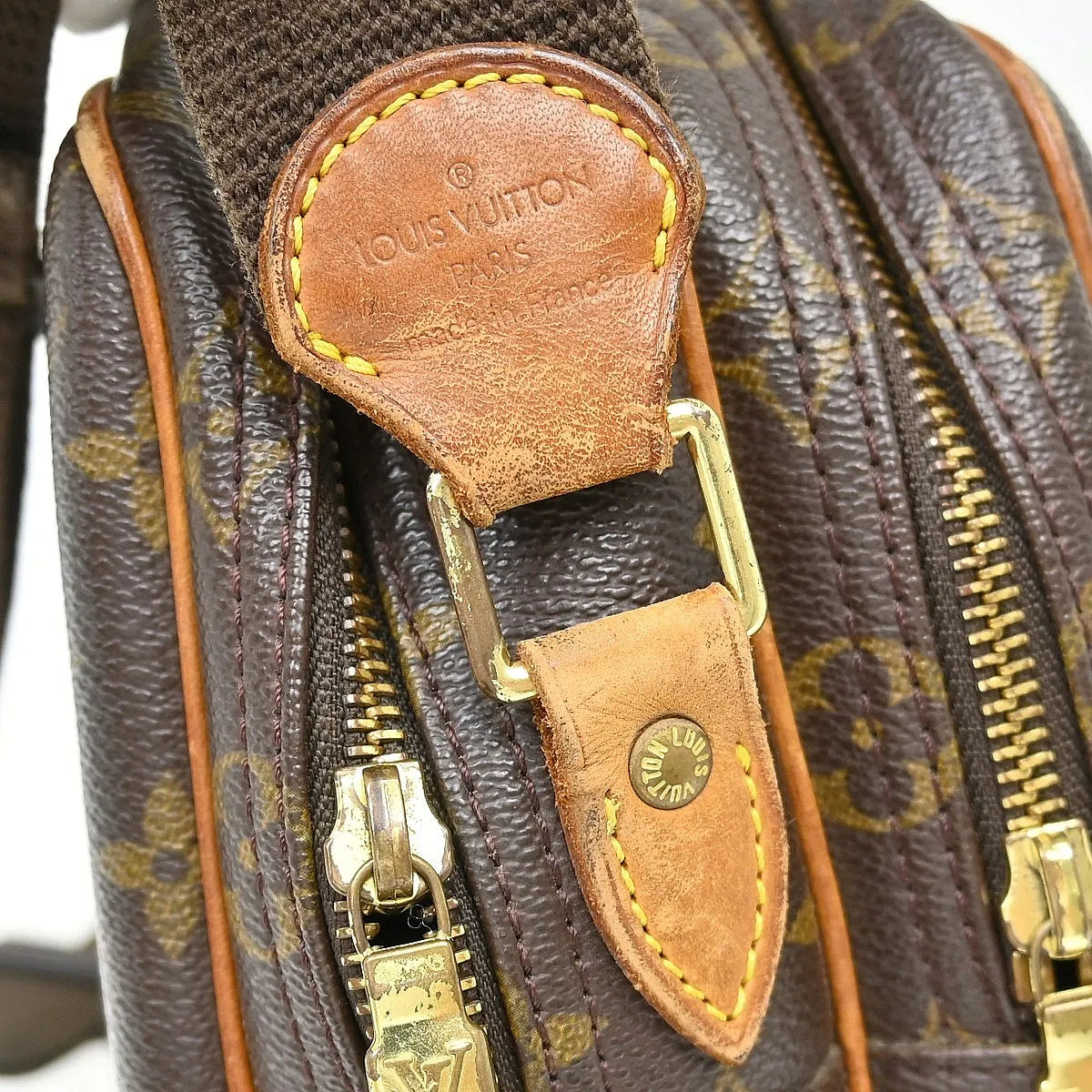 Louis Vuitton Reporter Bag Monogram Canvas Brown Canvas Shoulder Bag Bag (Pre-Owned)