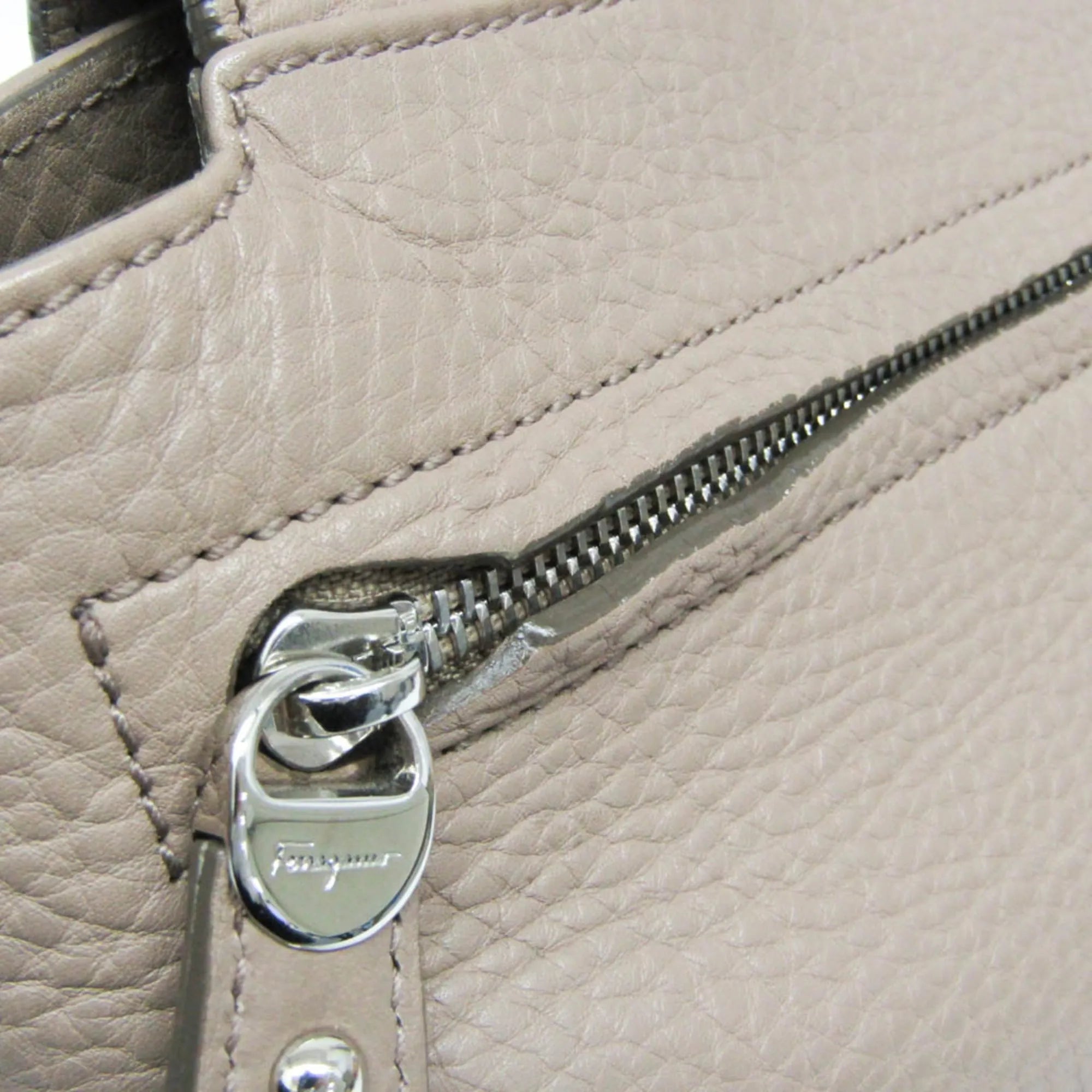 Salvatore Ferragamo Sofia Satchel Leather Pink Leather Handbag (Pre-Owned)