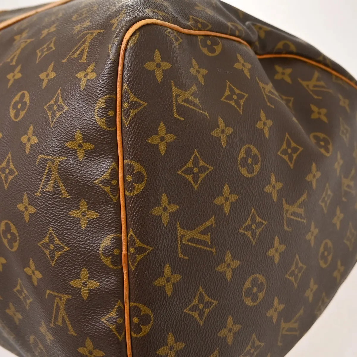 Louis Vuitton Keepall Canvas Brown Canvas Travel Bag Bag (Pre-Owned)