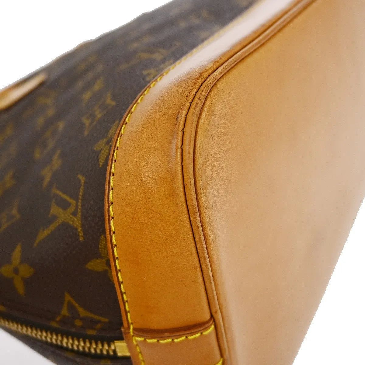 Louis Vuitton Alma Handbag Monogram Canvas Brown Canvas Handbag (Pre-Owned)