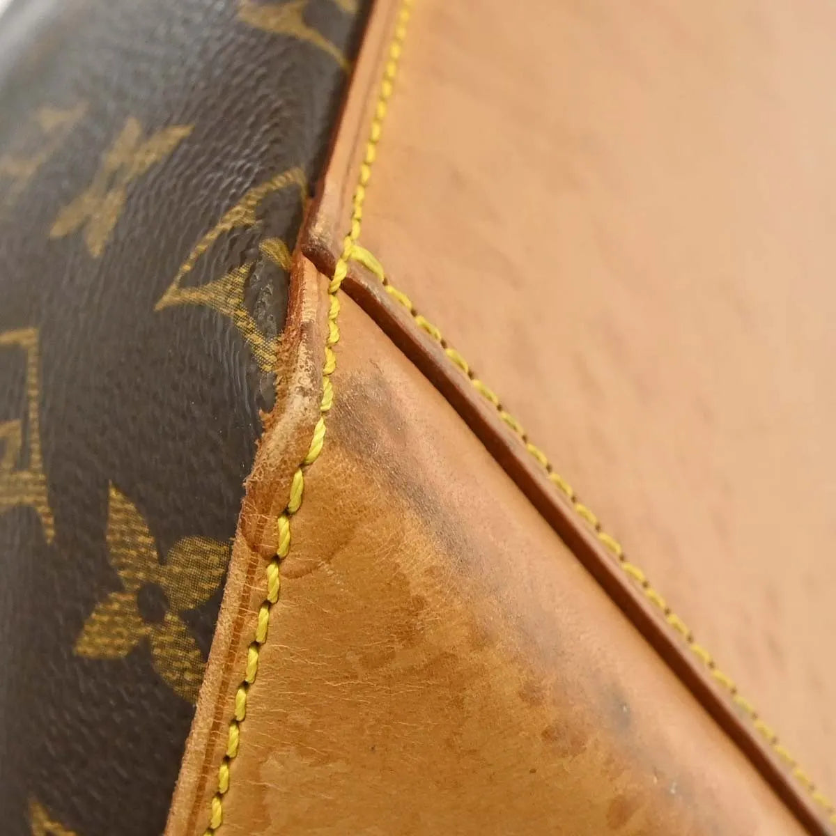 Louis Vuitton Cabas Mezzo Monogram Canvas Brown Canvas Tote Bag Bag (Pre-Owned)