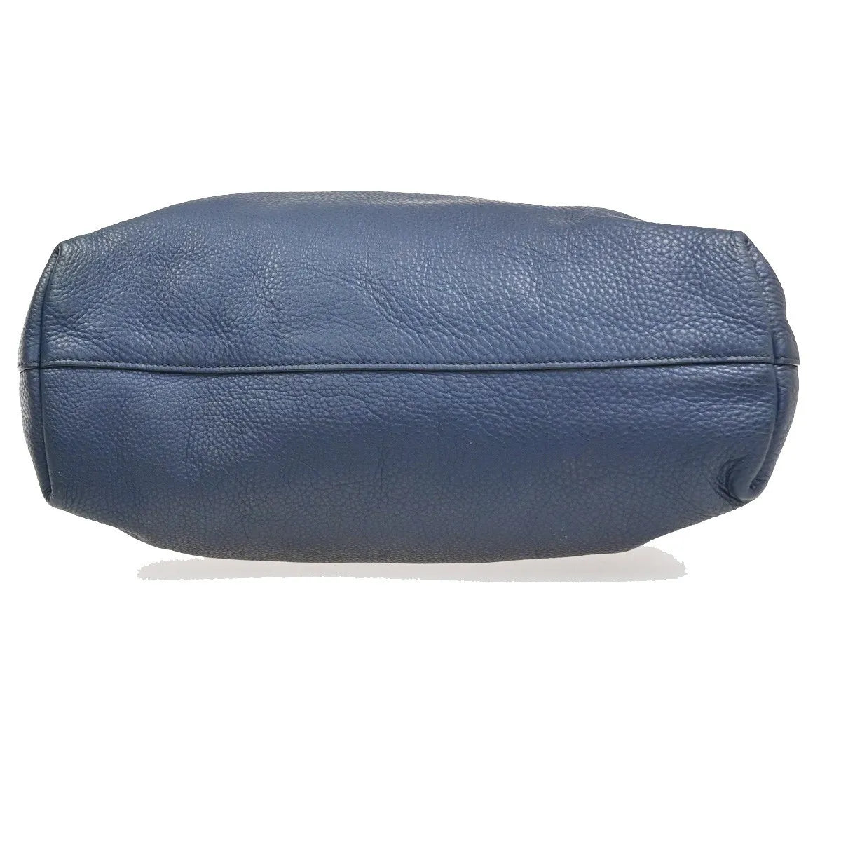 Prada Shopping Tote Vitello Daino Navy Leather Tote Bag Bag (Pre-Owned)