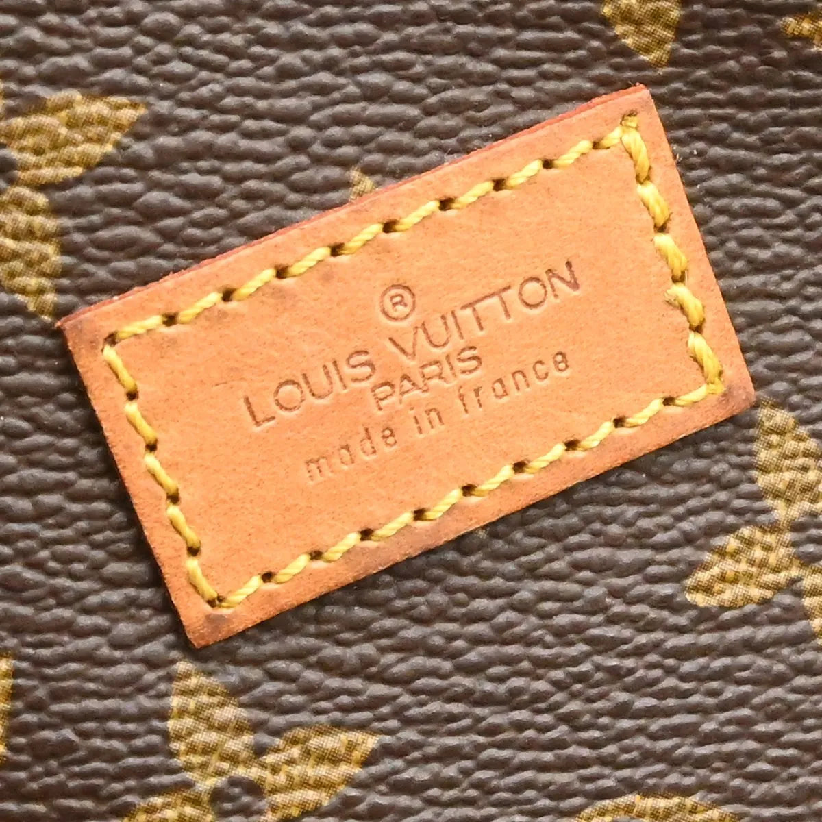 Louis Vuitton Saumur Handbag Monogram Canvas Brown Canvas Shoulder Bag Bag (Pre-Owned)