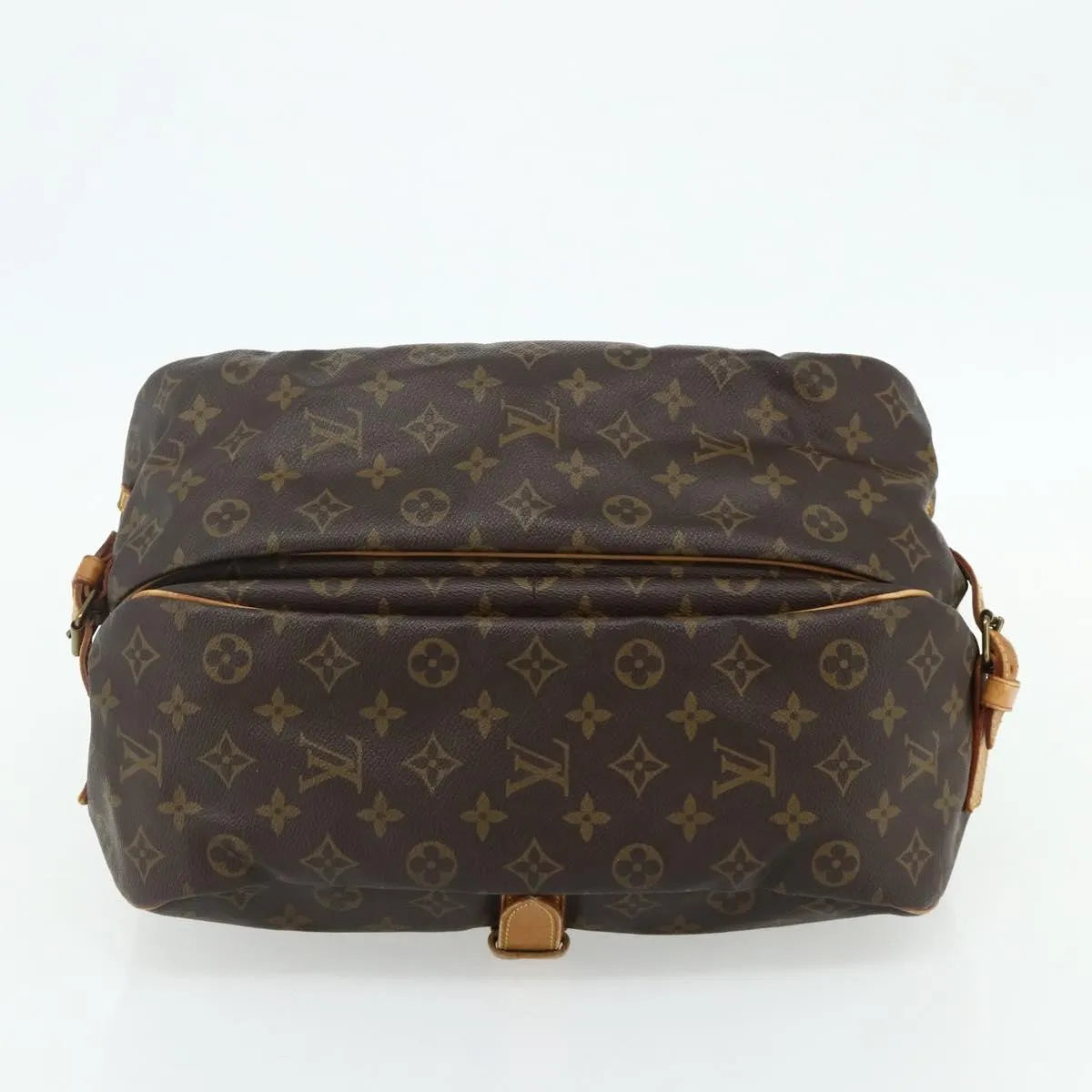 Louis Vuitton Saumur Monogram Canvas Brown Canvas Shoulder Bag Bag (Pre-Owned)
