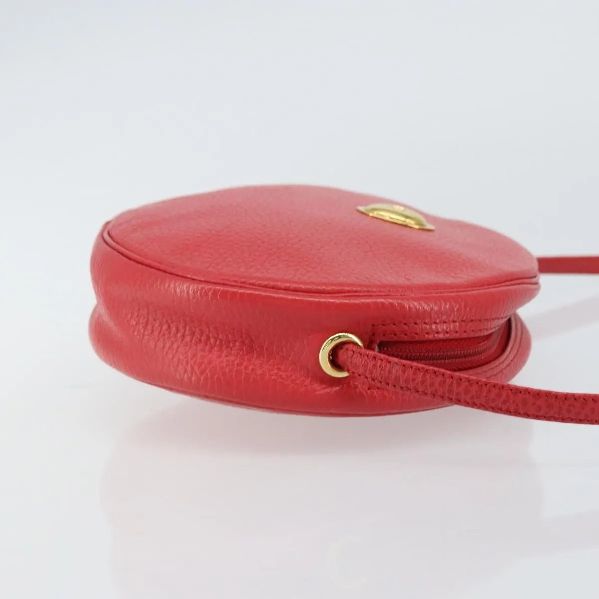 Christian Dior Vintage Leather Red Leather Shoulder Bag Bag (Pre-Owned)