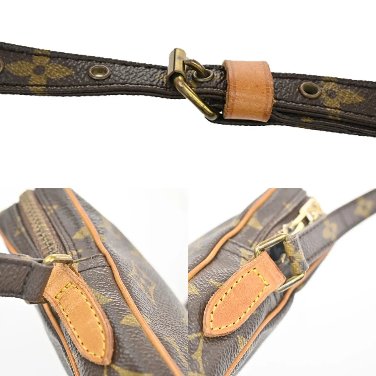 Louis Vuitton Danube Monogram Canvas Brown Canvas Clutche & Pouche Bag (Pre-Owned)